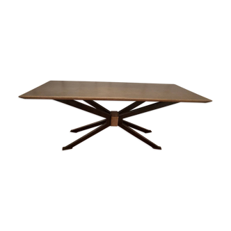 Spyder table. wood and metal