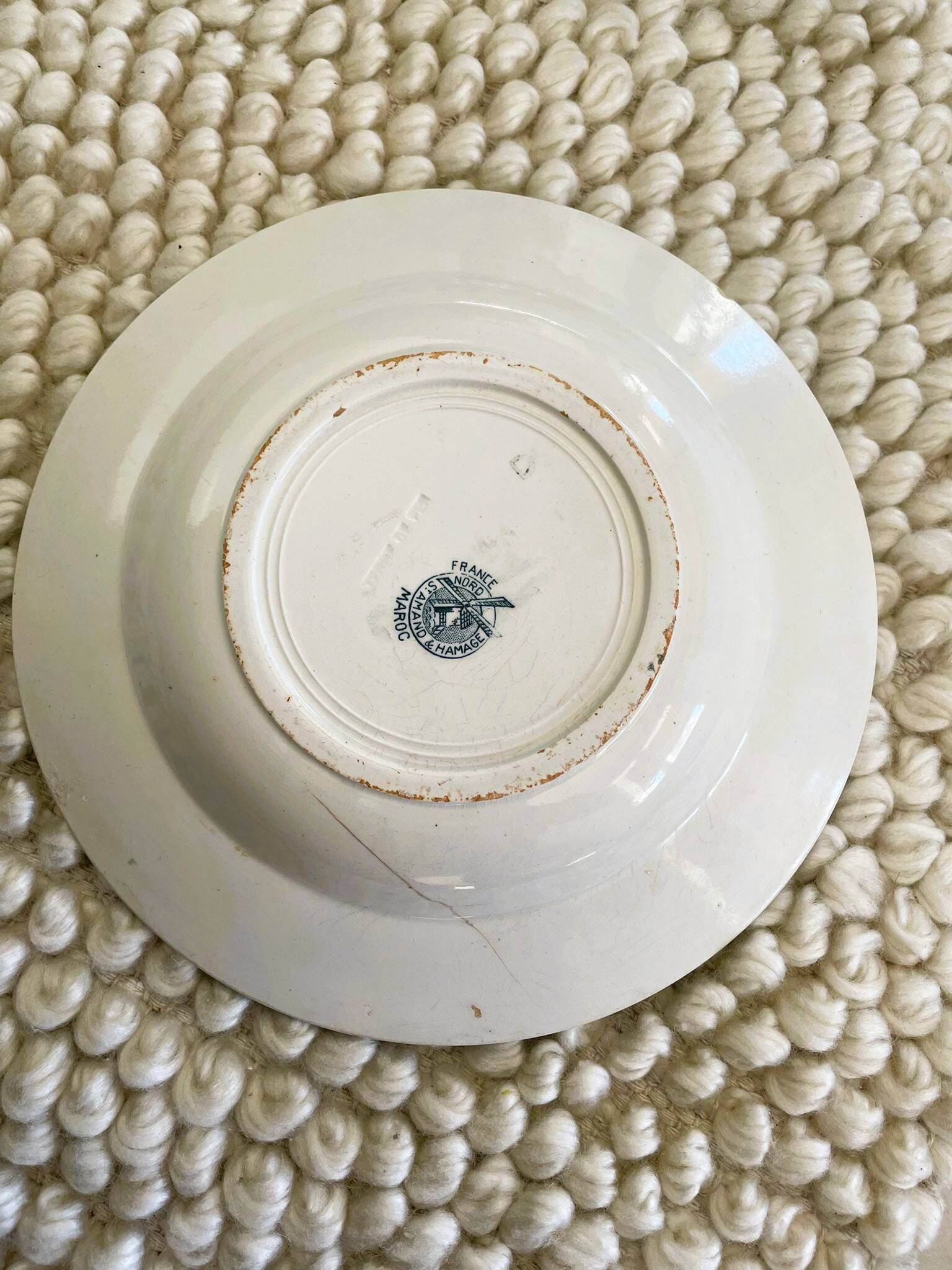 Lot of 6 ironstone plates (Morocco series)