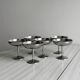6 stainless steel footed bowls, Letang Remy style