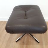 Pouf en cuir, Allemagne, années 70