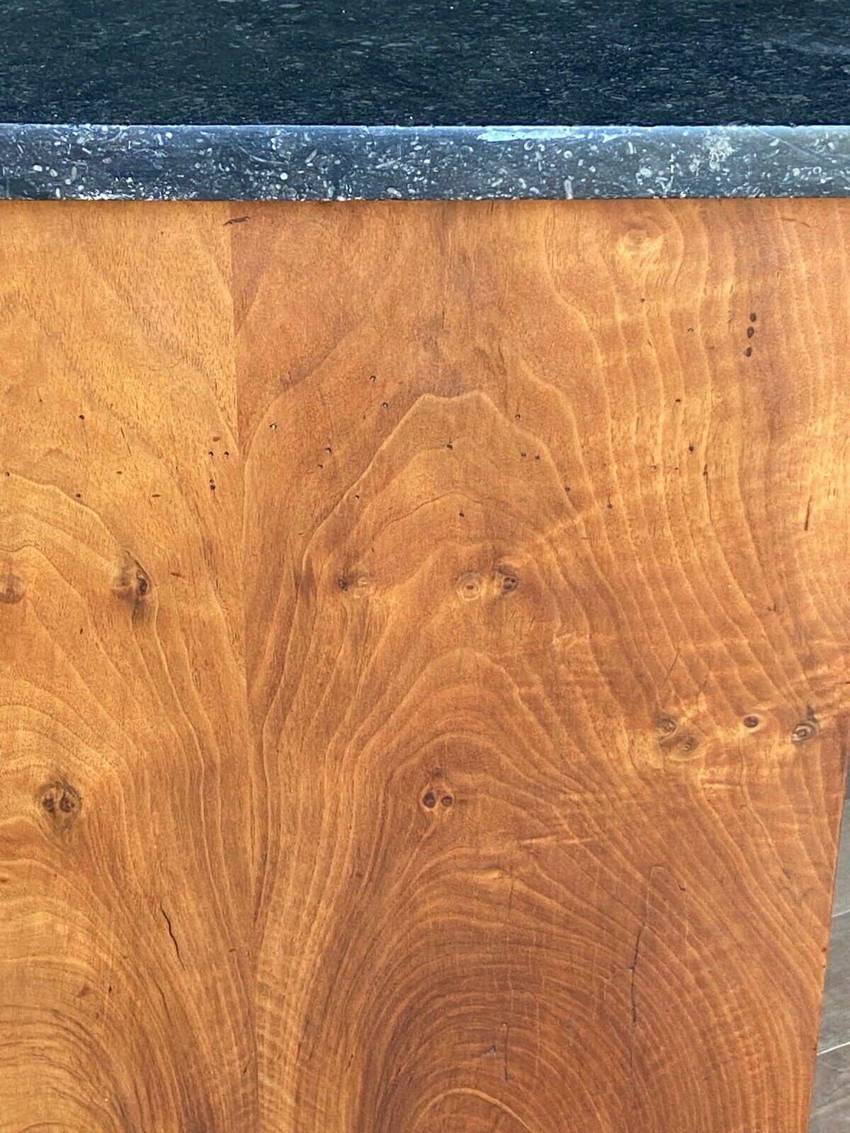 Chest of drawers two drawers restoration black marble heads of lions XIX century