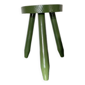Tabouret trépied peint