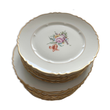 Lot de 20 assiettes anciennes  en porcelaine Haviland