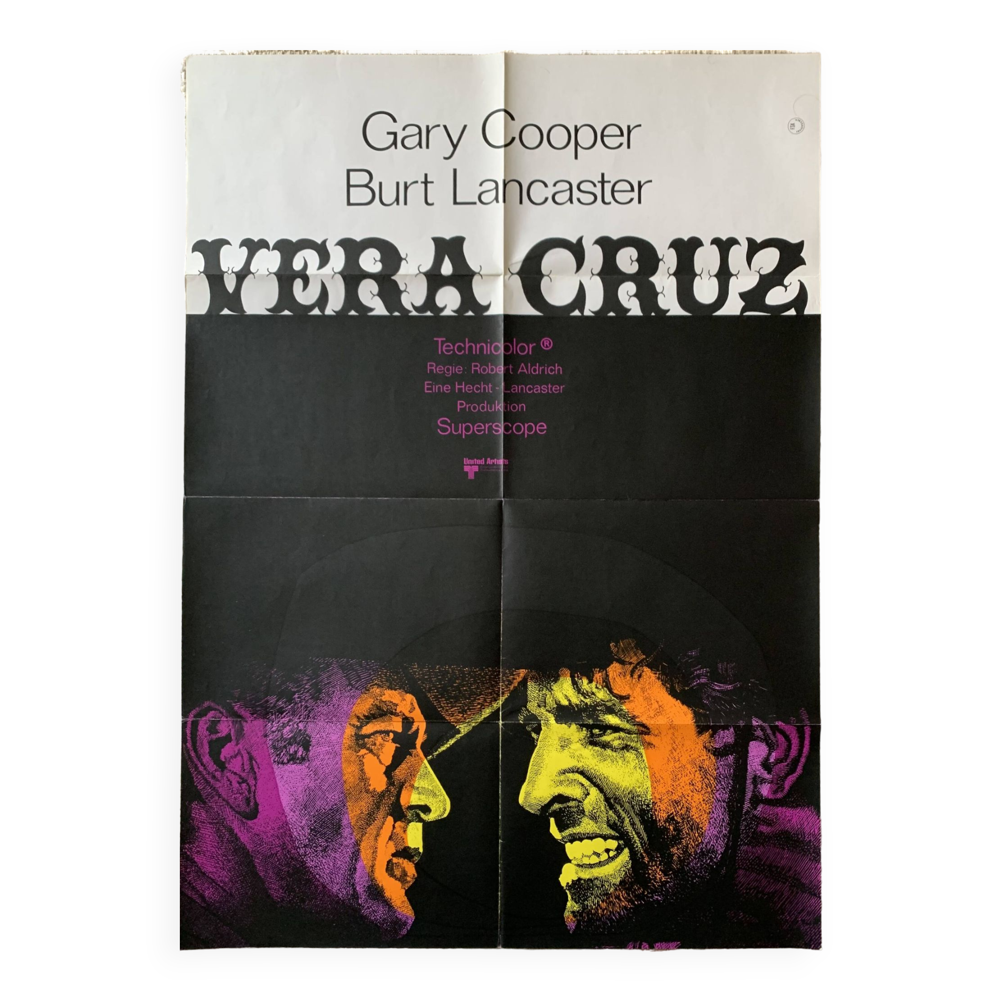 Vera Cruz - original German poster - 1970s