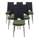 Set of six chairs, Italian design, 1950s, designer: Carlo Ratti, manufactur