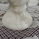 French Vintage Small Marble Table Lamp – Cream with Beige & Blue Veins 5237