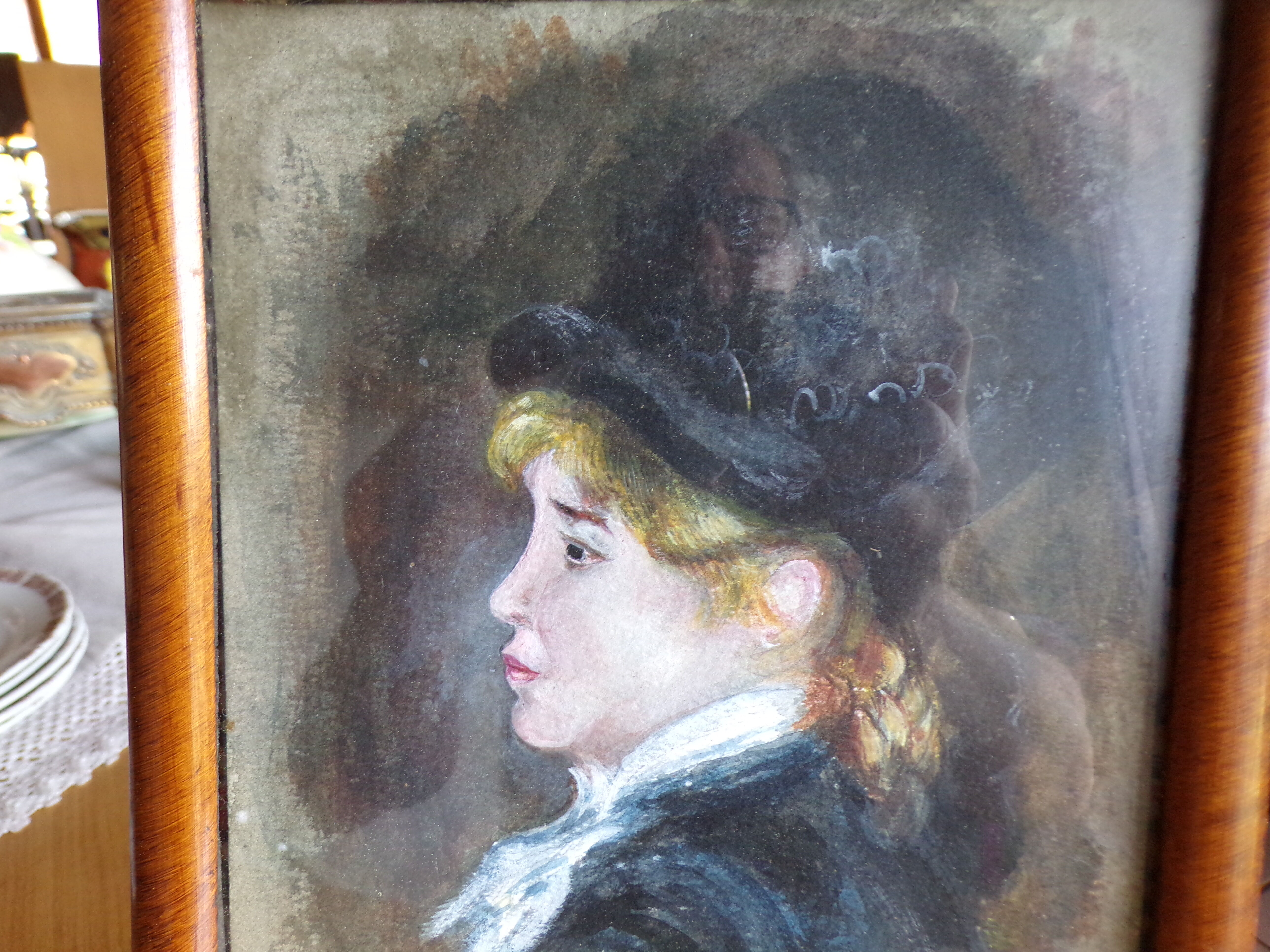 Watercolor portrait said of Margot