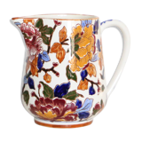 Jug, Broc, ceramic Gien peony pattern, vintage