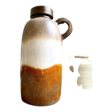 W. Germany vase in brown and beige glazed ceramic