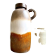W. Germany vase in brown and beige glazed ceramic