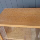 60's glass wall shelf