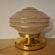 Art Deco glass touch lamp in pink Clichy glass