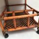 Desserte en rotin bambou cannage vintage