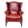 Large English sheepskin wingback armchair - Wingback chair - Arm chair