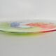 Dish of clear and colored glass by Holmegaard, Denmark