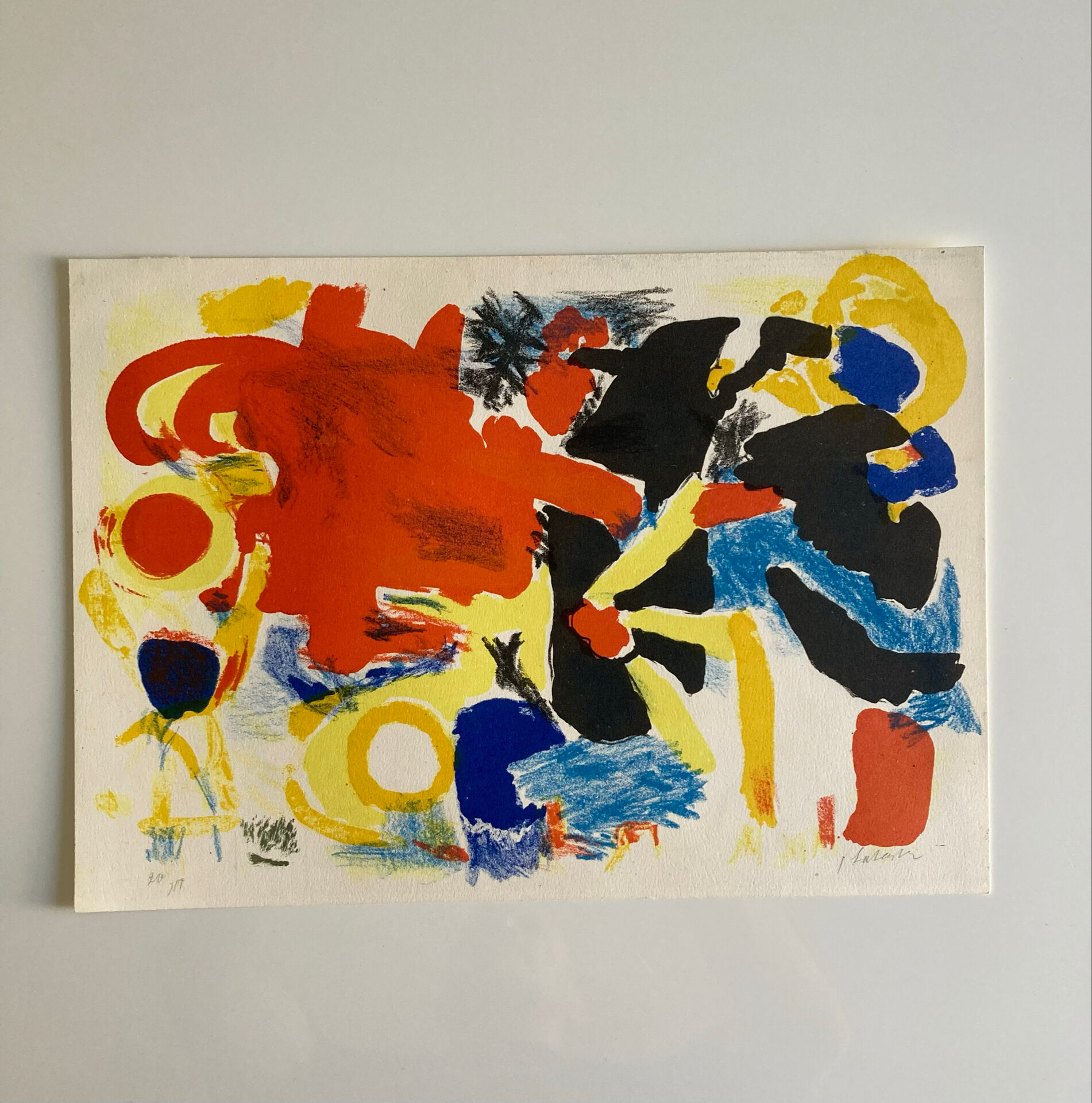 Abstract Composition (printed in 20 copies) signed Ger Lataster
