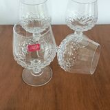 4 verres à brandy cristal d arques