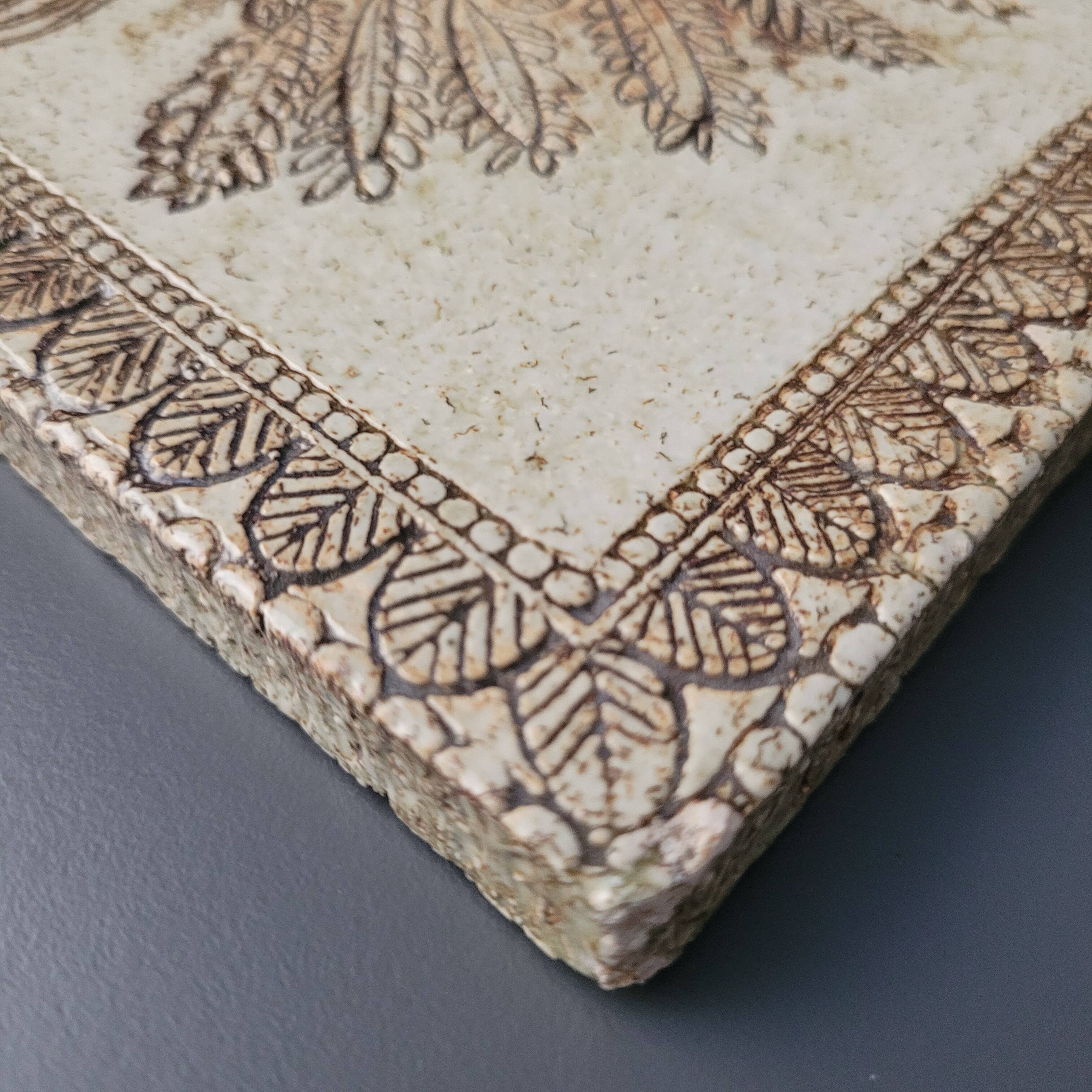 Roger Capron ceramic tile with rooster