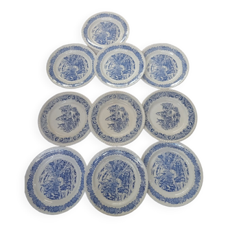 Set of 10 plates