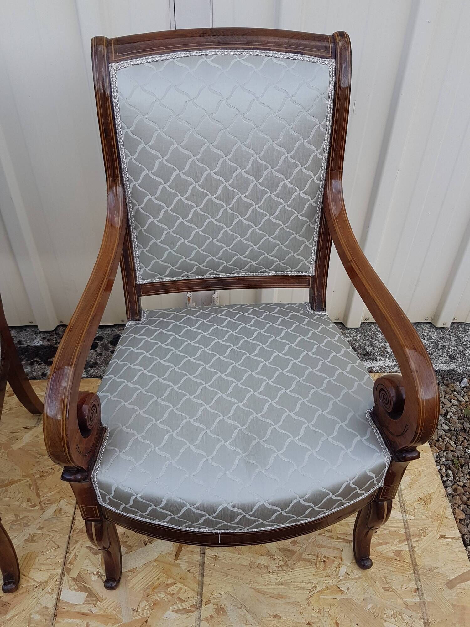 Pair of armchairs restoration style Charles X