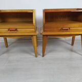 Pair of vintage bedside tables