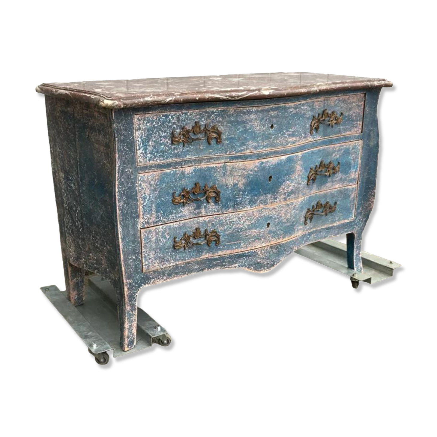 Old chest of drawers Very nice patina with marble