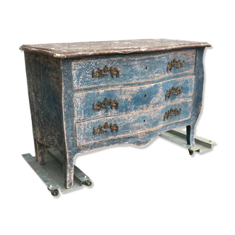 Old chest of drawers Very nice patina with marble