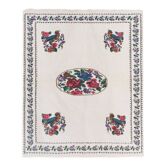 Vintage Turkish rug from Oushak, hand-woven 115x144 cm