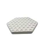 Space age white ceramic plate, Ennio Lucini, Gabbianelli Italy ca. 1970