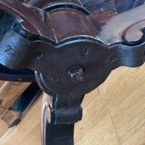 Table guéridon Napoleon III en acajou époque XIXe