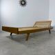 Ancienne banquette Daybed / lit réglable en bois design Holma vintage années 60