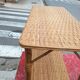 Rattan console table