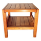 Side table in solid elm, Roche Bobois, 1980