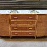 Rattan sideboard, year 70