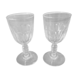 Set of 2 small antique liqueur glasses