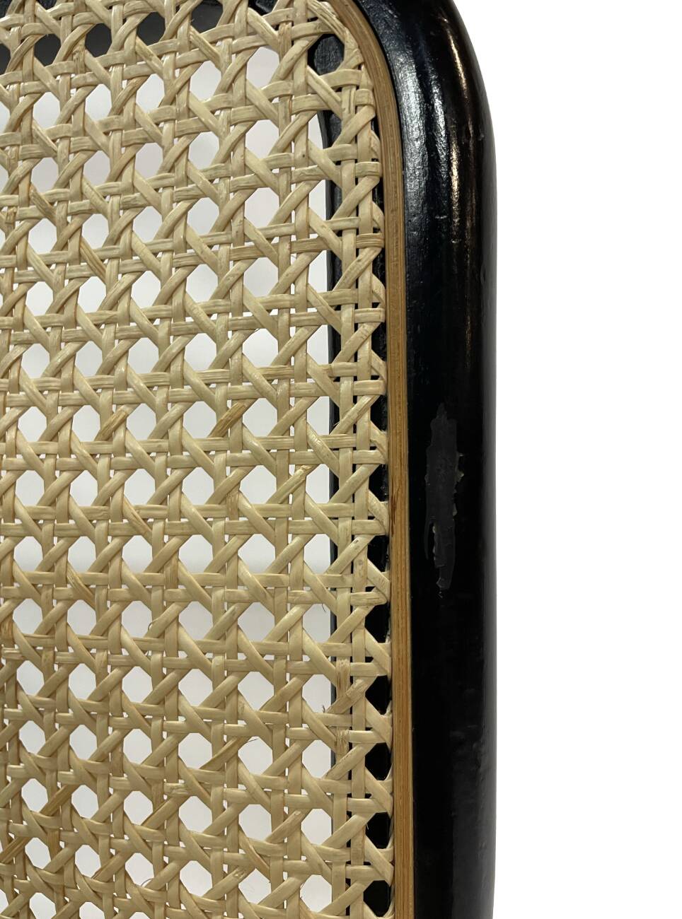 Chaise design Cesca modèle B32 en noir - structure noire