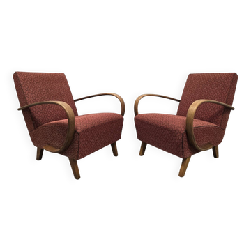 Vintage Armchairs from Jindrich Halabala, 1940s, Set of 2