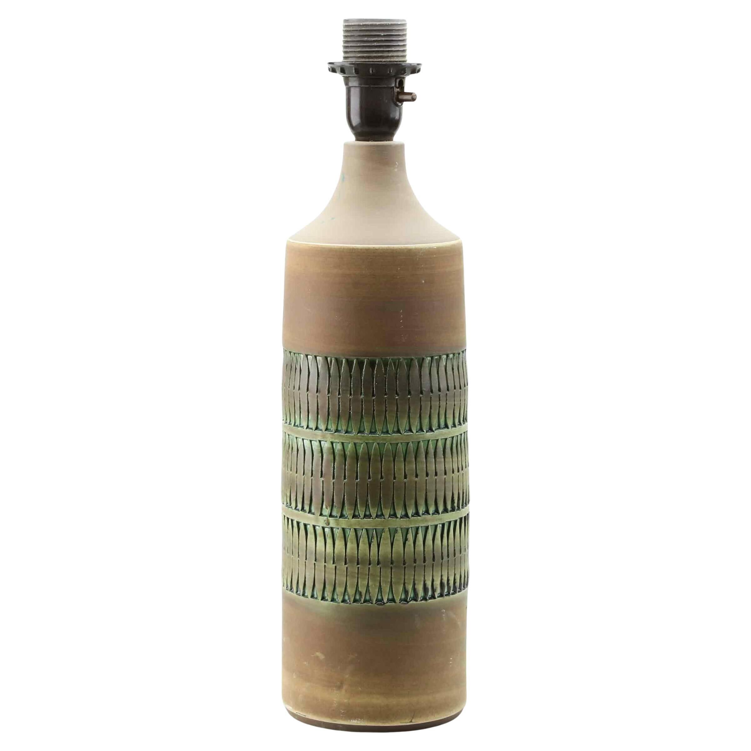 Tomas anagrius table lamp, ceramic, sweden, 1960s.