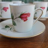 6 tasses à espresso en porcelaine bavaroise Winterling Marktleuthen