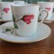 6 espresso cups in Bavarian porcelain Winterling Marktleuthen