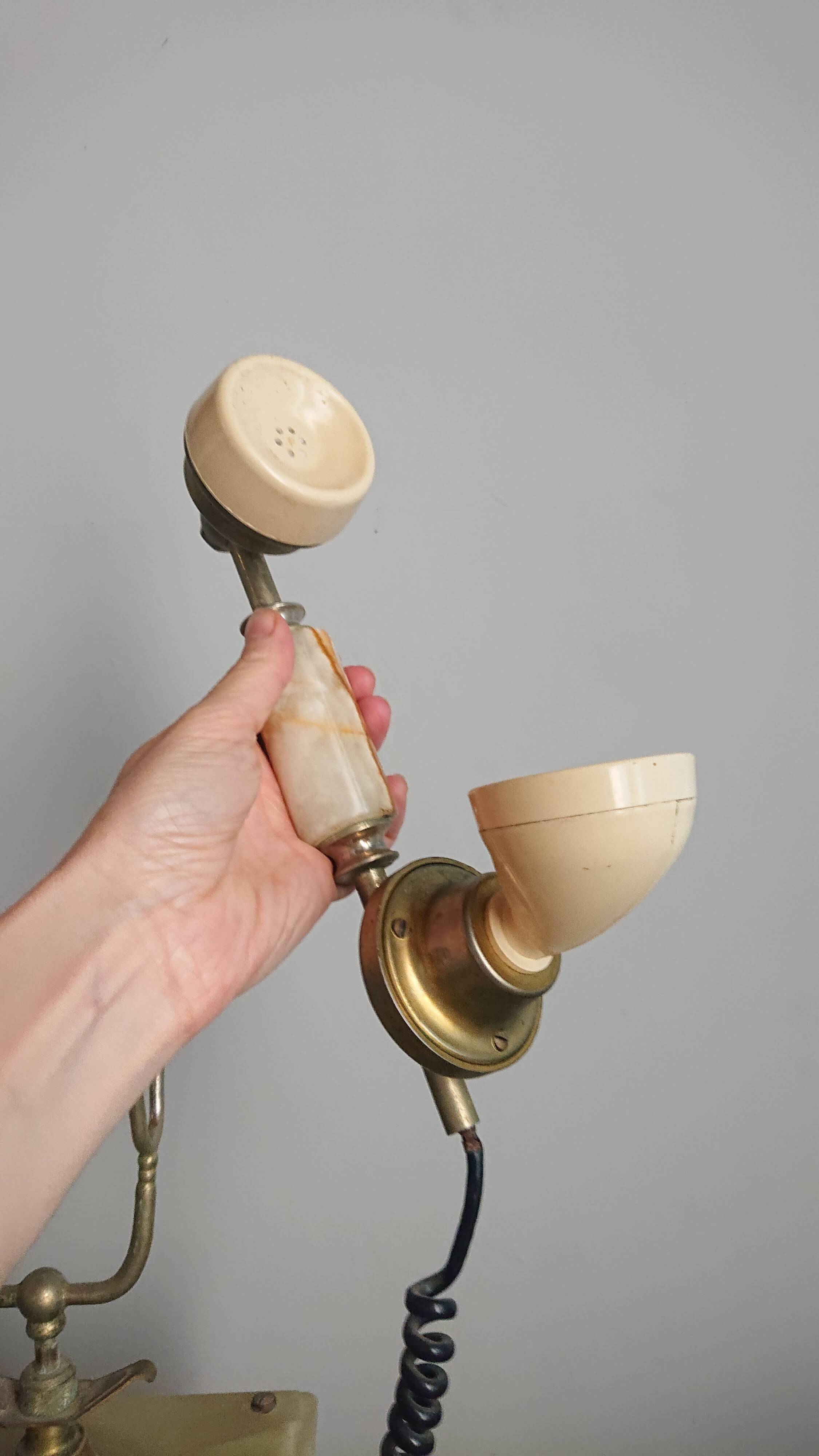 Téléphone rotatif onyx vert italien