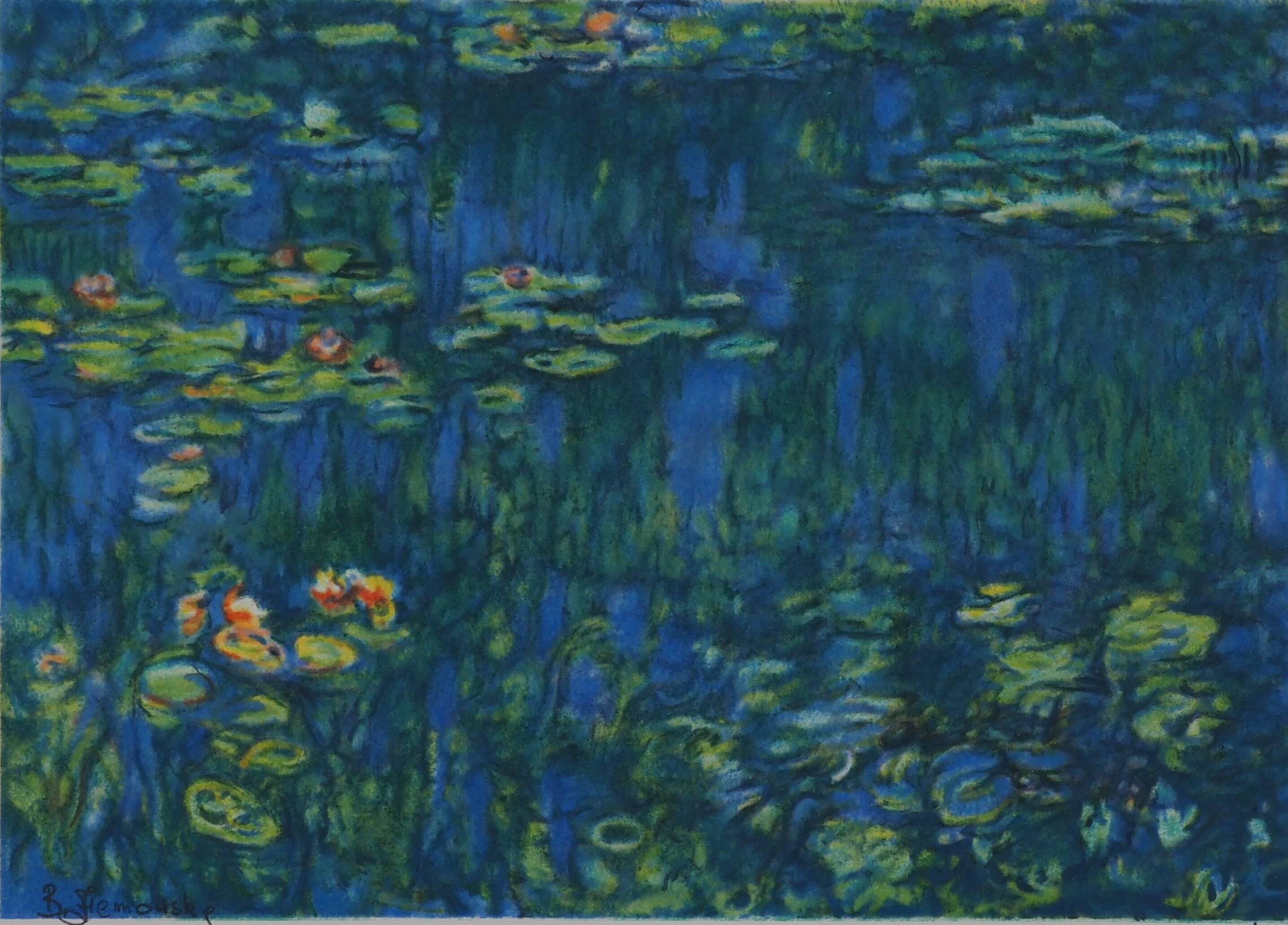 Claude Monet: Water Lilies, signed lithograph