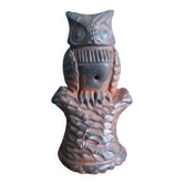 Owl whistle in zoomorphic terracotta