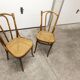 Paire de chaises bistrot Thonet Austria 1900 cannage estampillées
