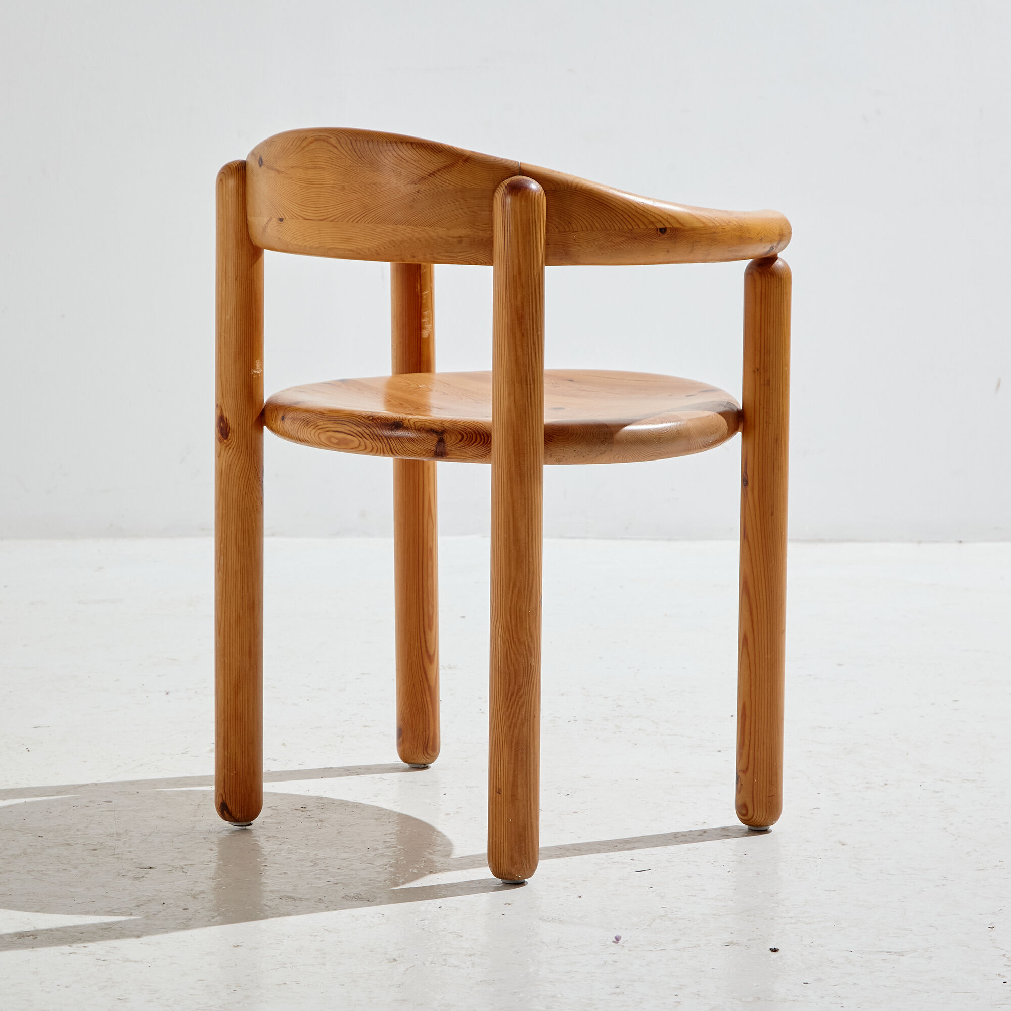 Pinewood dining set by rainer daumiller for hanex, set of 7