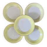 Yellow Moulin des Loups soup plates