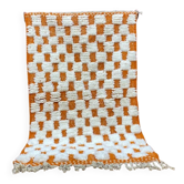 Ecru Moroccan rug with geometric patterns 250cm x 150cm
