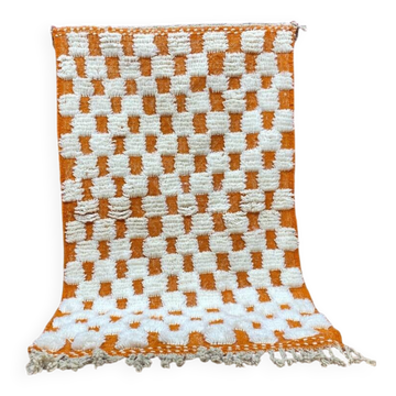 Tapis marocain écru à motifs géométriques 250cmx150cm