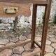 Old wooden entrance coat rack