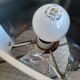 Lampe design , vintage, en cristal de daum et plexiglass, fonctionne - excellent état-